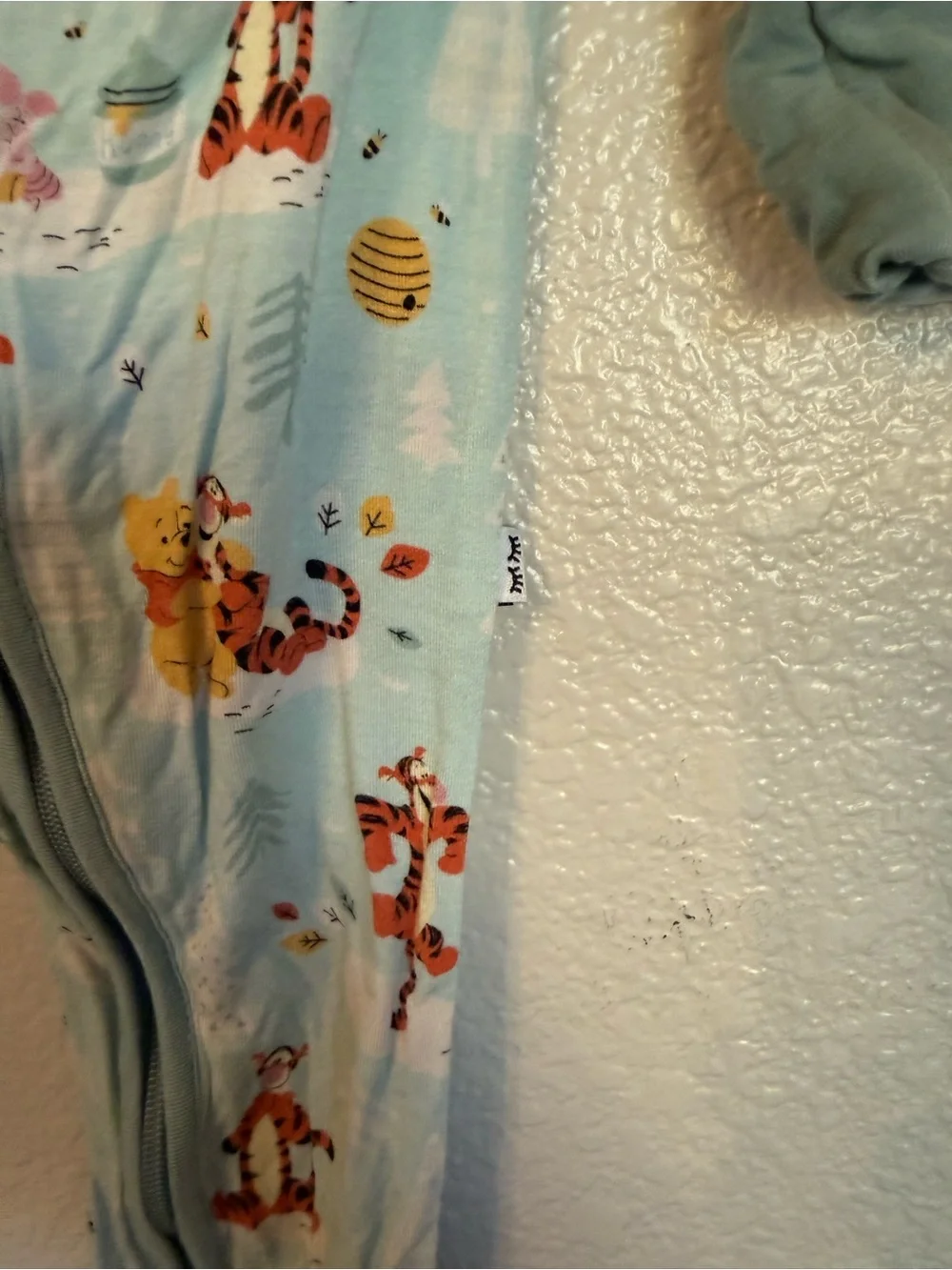 Little Sleepies Light Blue Winnie the Pooh & Tigger Footed One-Piece